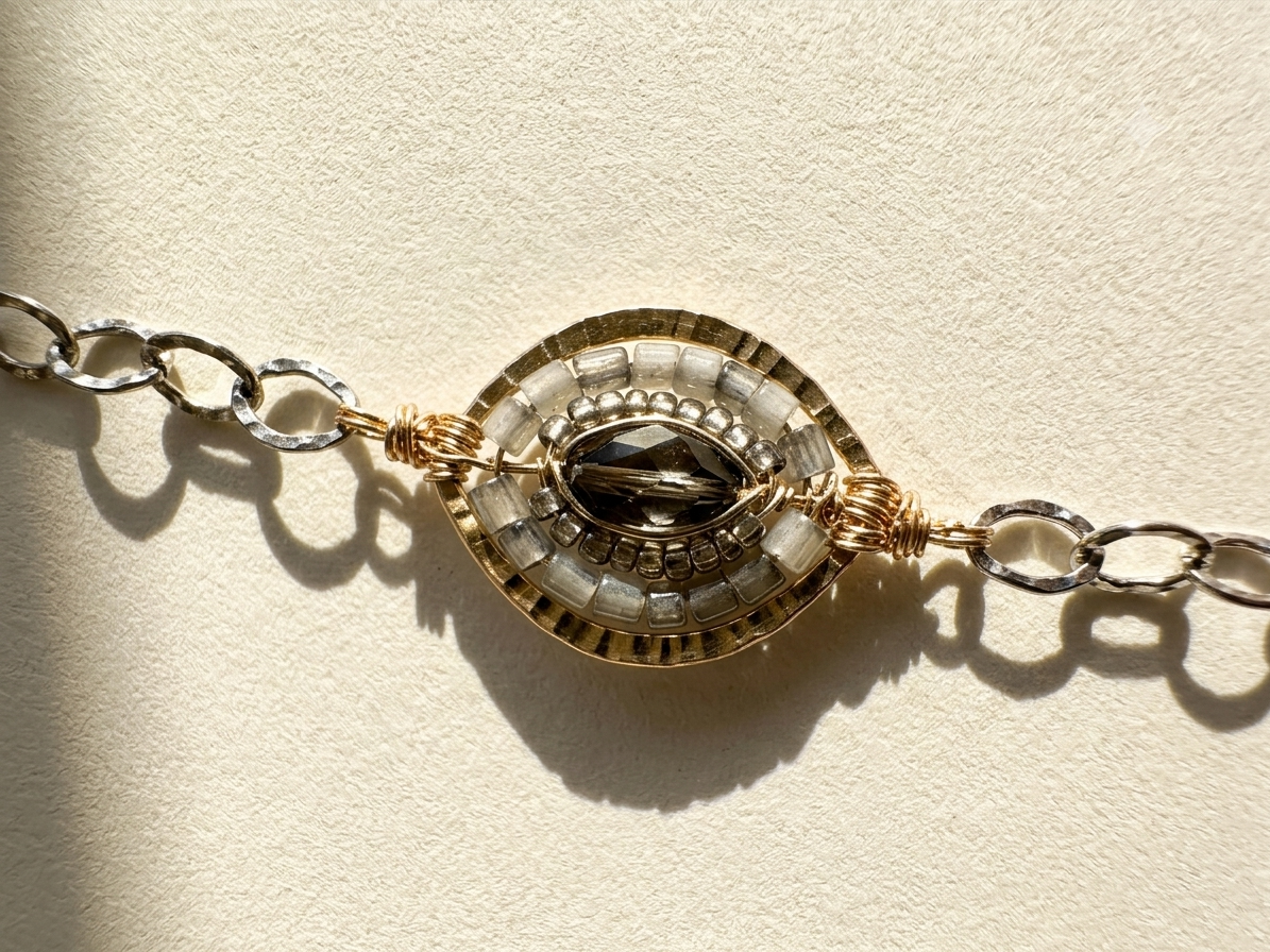Sage & Stone Medallion Bracelet