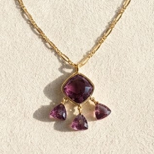 Sugar Plum Briolette Necklace