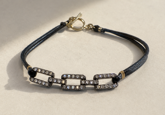 Pave Diamond Chain Link Bracelet