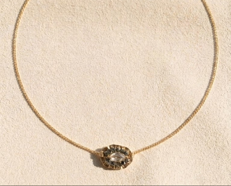 Sage & Stone Medallion Necklace