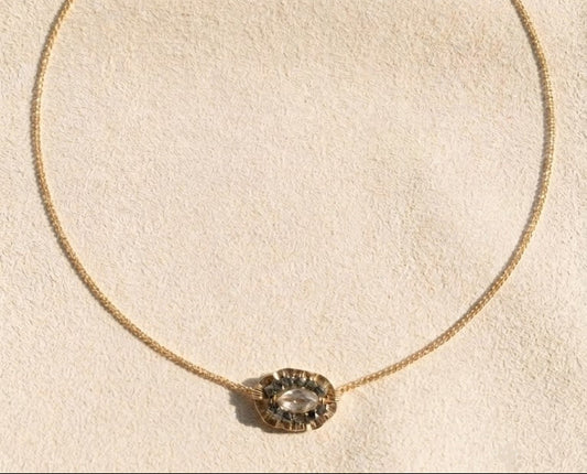 Sage & Stone Medallion Necklace