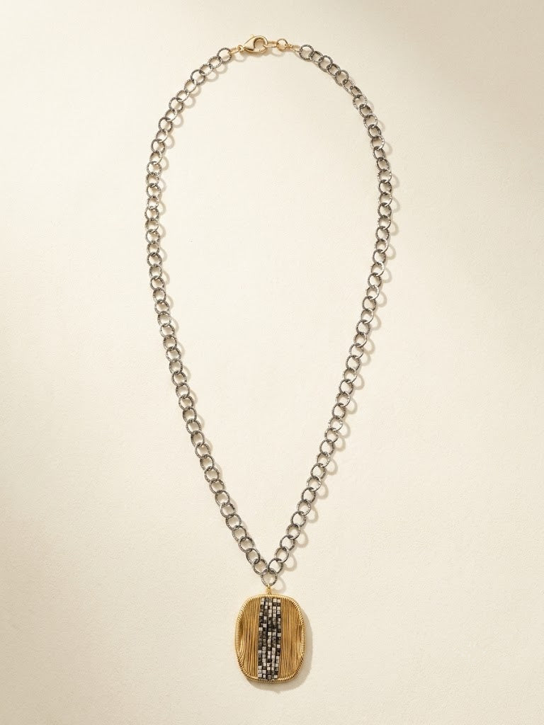 Two-Tone Metal Mix Necklace