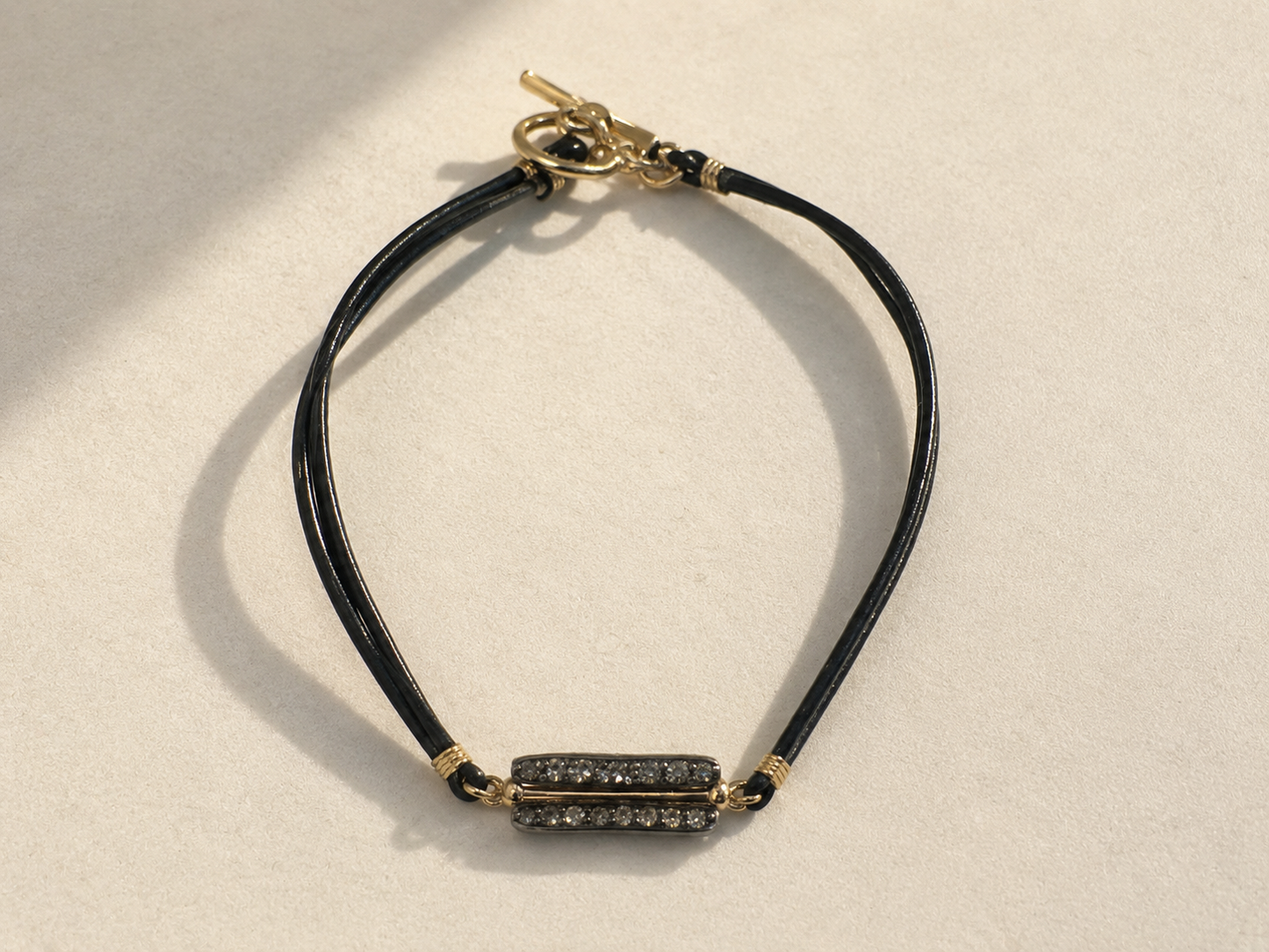 Pave Diamond Bar Bracelet