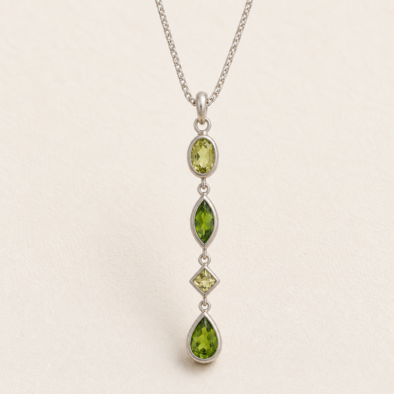 Gemstone Drops Necklace