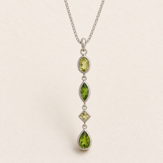 Gemstone Drops Necklace