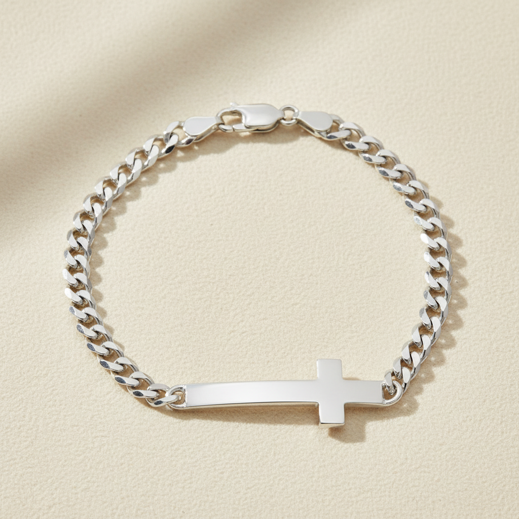 Sideways Cross Bracelet