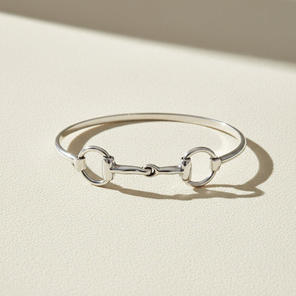 Horse-Bit Bangle Bracelet