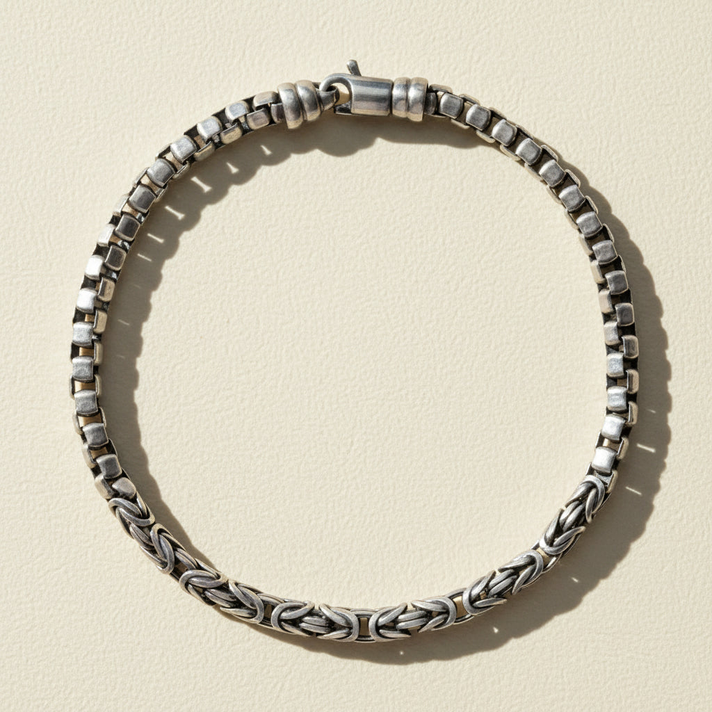 Box & Byzantine Chain Bracelet