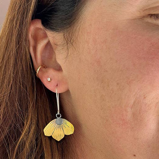 Handmade Floral Aster Earrings