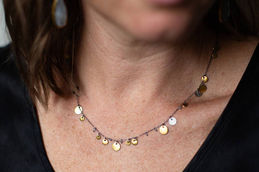 Shimmering Dot Necklace