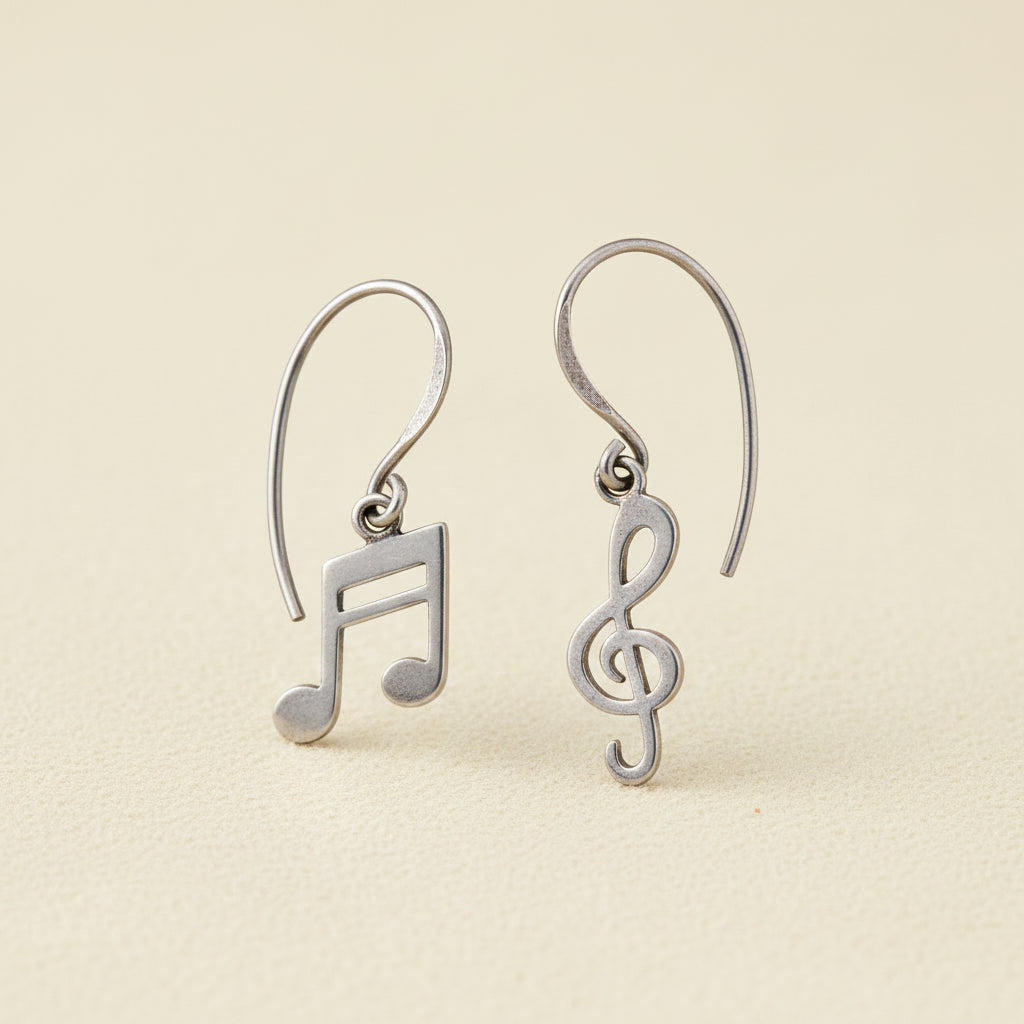 Musical Notes Dangle Earrings