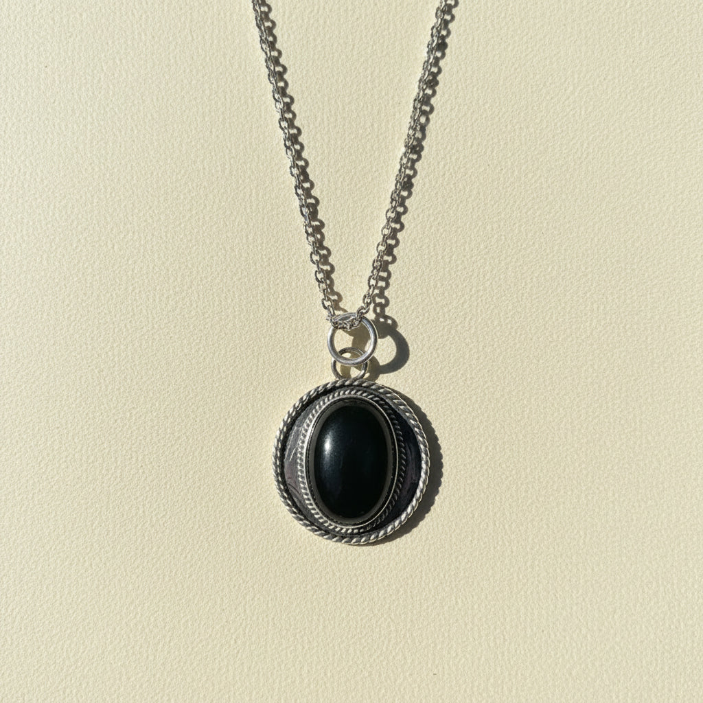 Dark Horse Shield Necklace