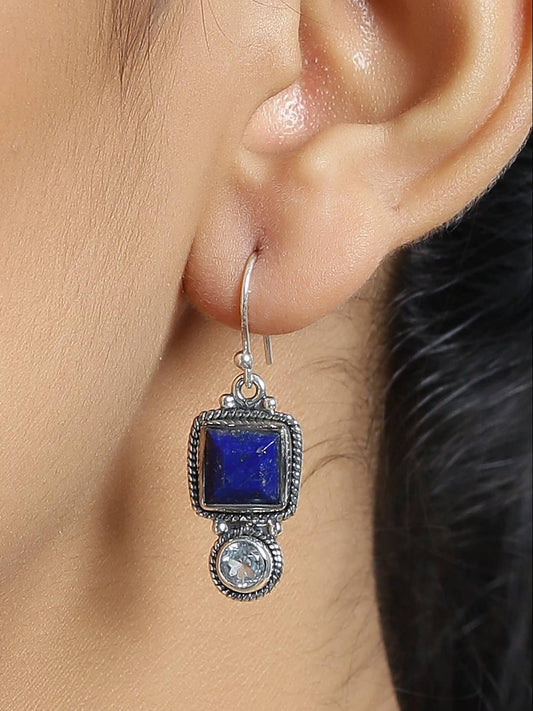 Midnight Duet Gemstone Earrings