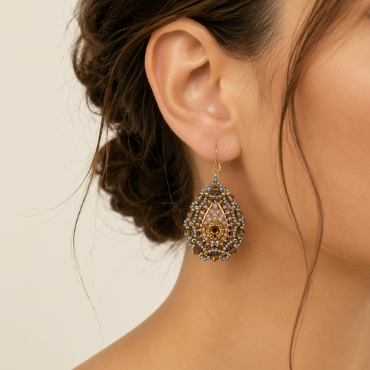 Blush Teardrop Earrings
