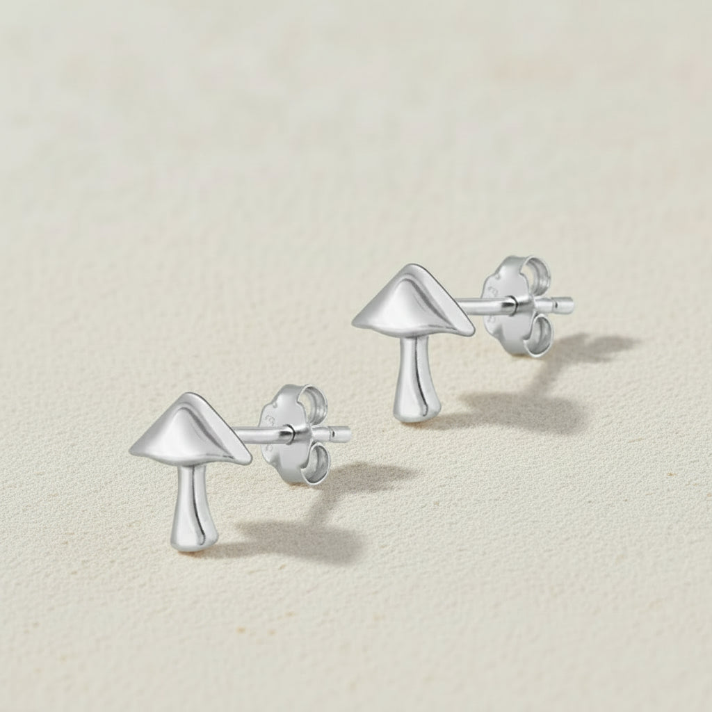 Mushroom Stud Earrings