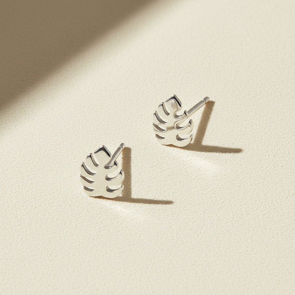 Tropical Leaf Earrings