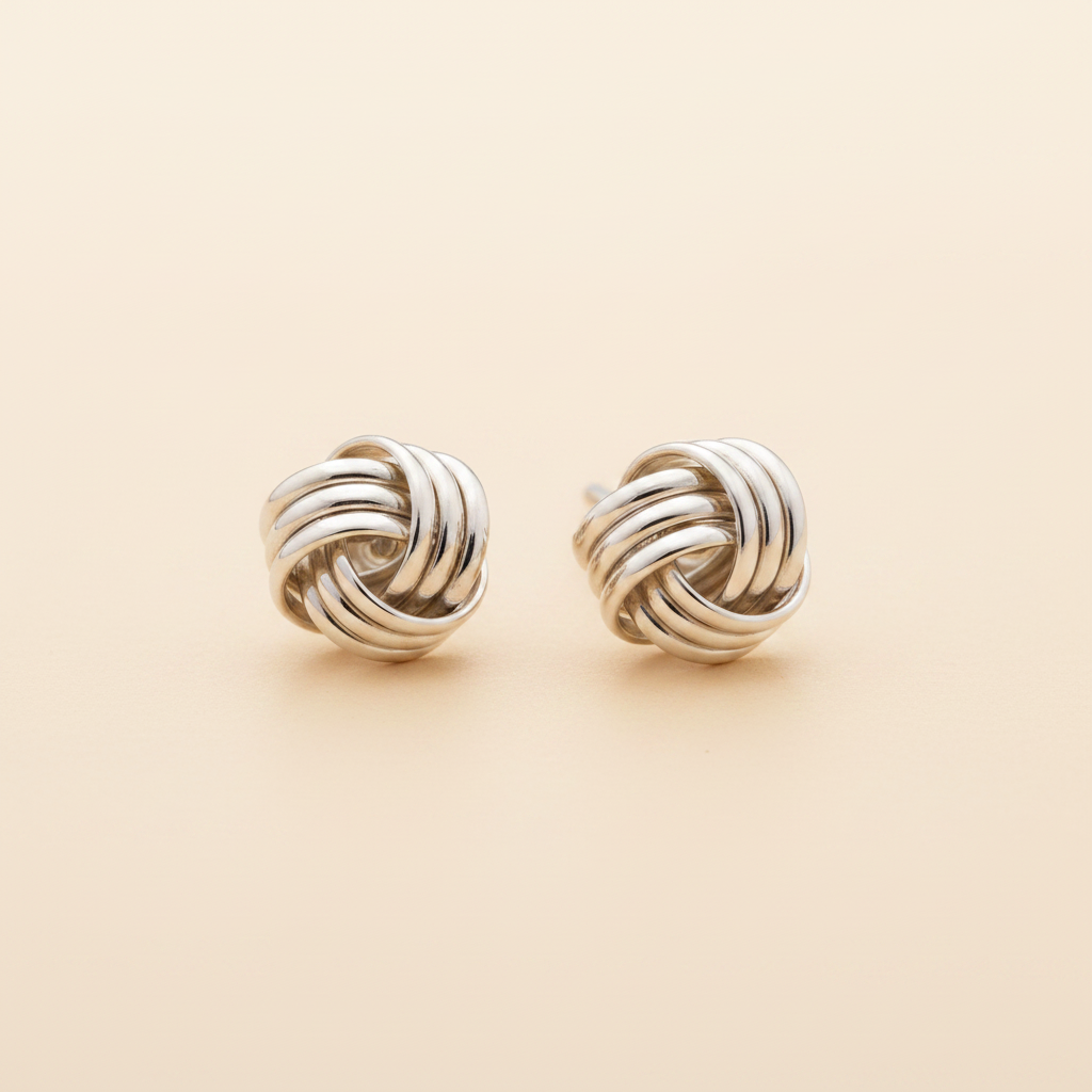 Small Knot Stud Earrings