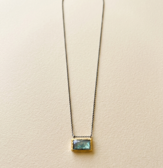 Rectangle Fold Necklace