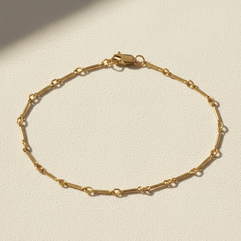 Gold Filled Tiny Bar Bracelet