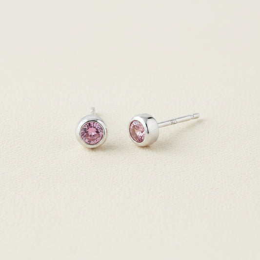 Tiny Birthstone Stud Earrings