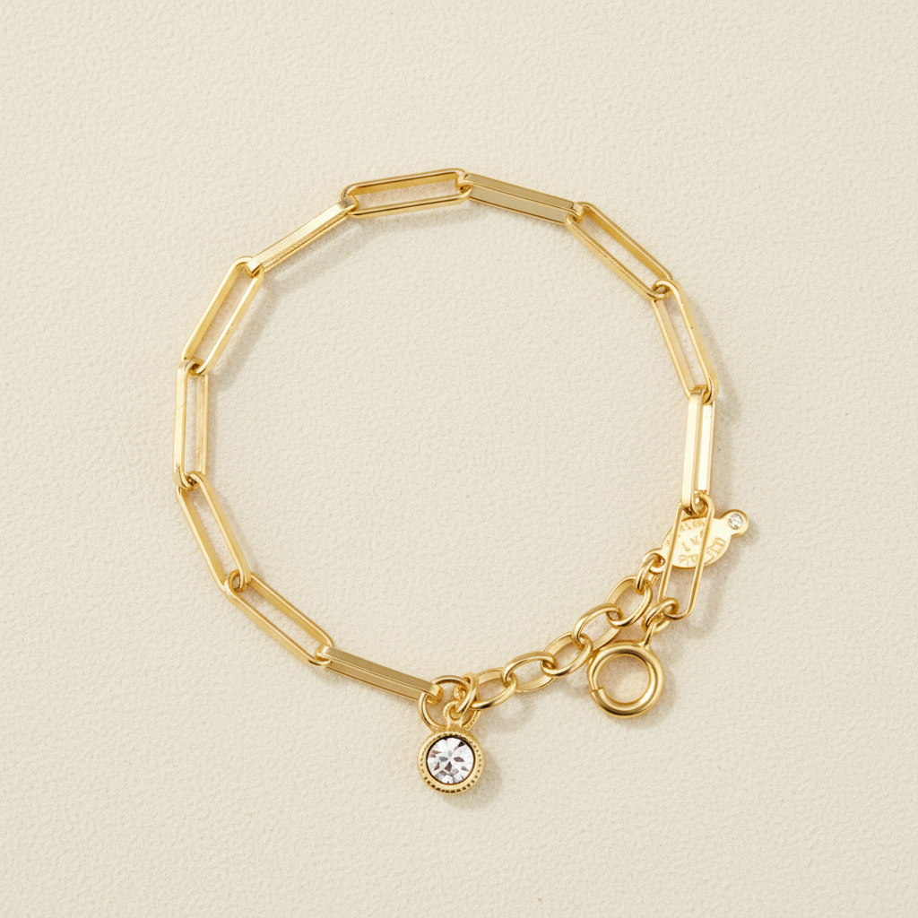 Rectangle Paperclip Bracelet