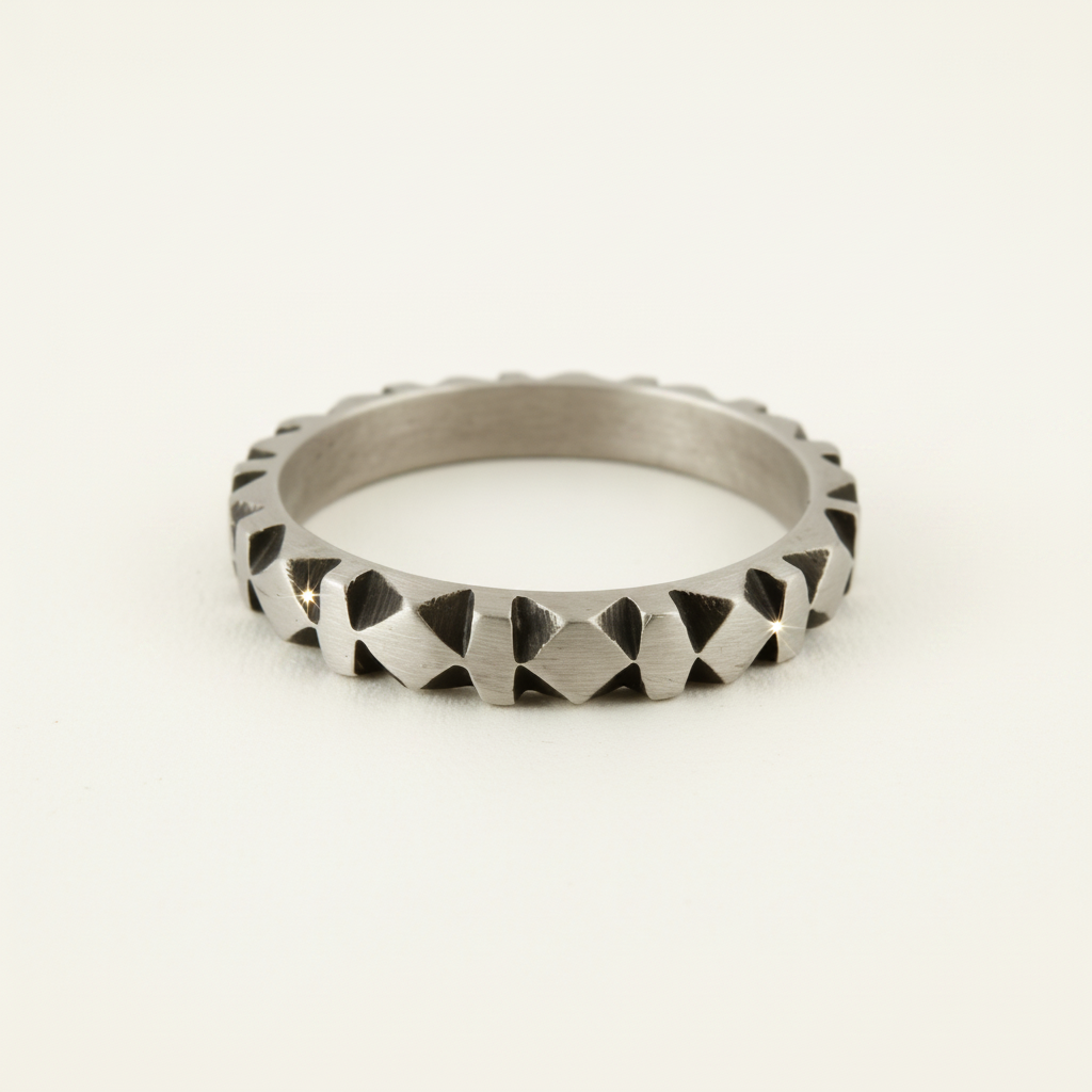Hand Carved Band Ring