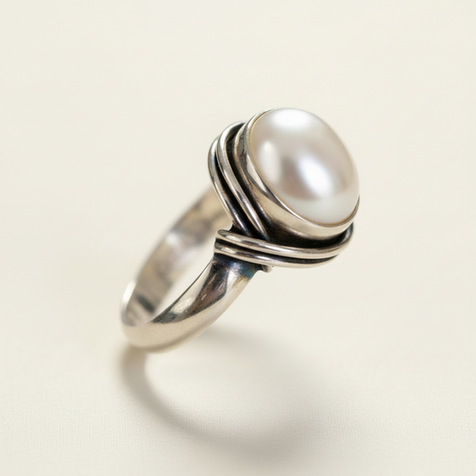 Paloma Pearl Sterling Silver Ring