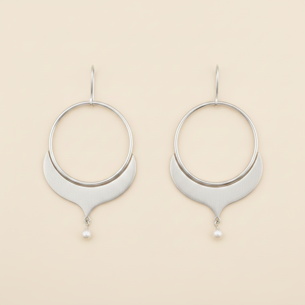 Large Alhambra Hoop Earrings