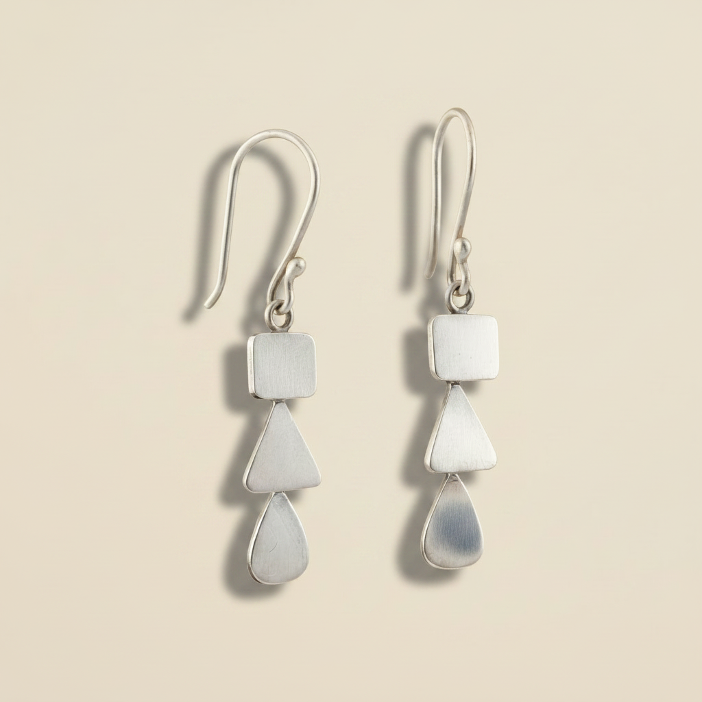 Small Organic Cascade Earrings
