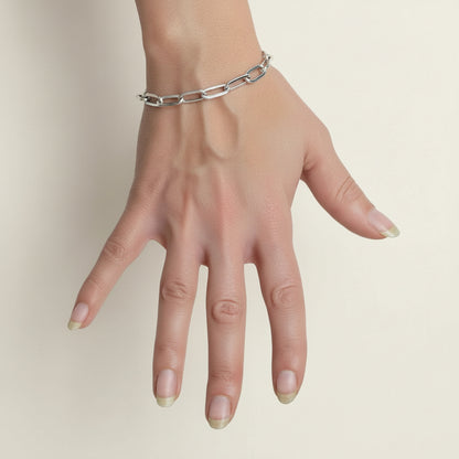 Long Rectangle Link Bracelet