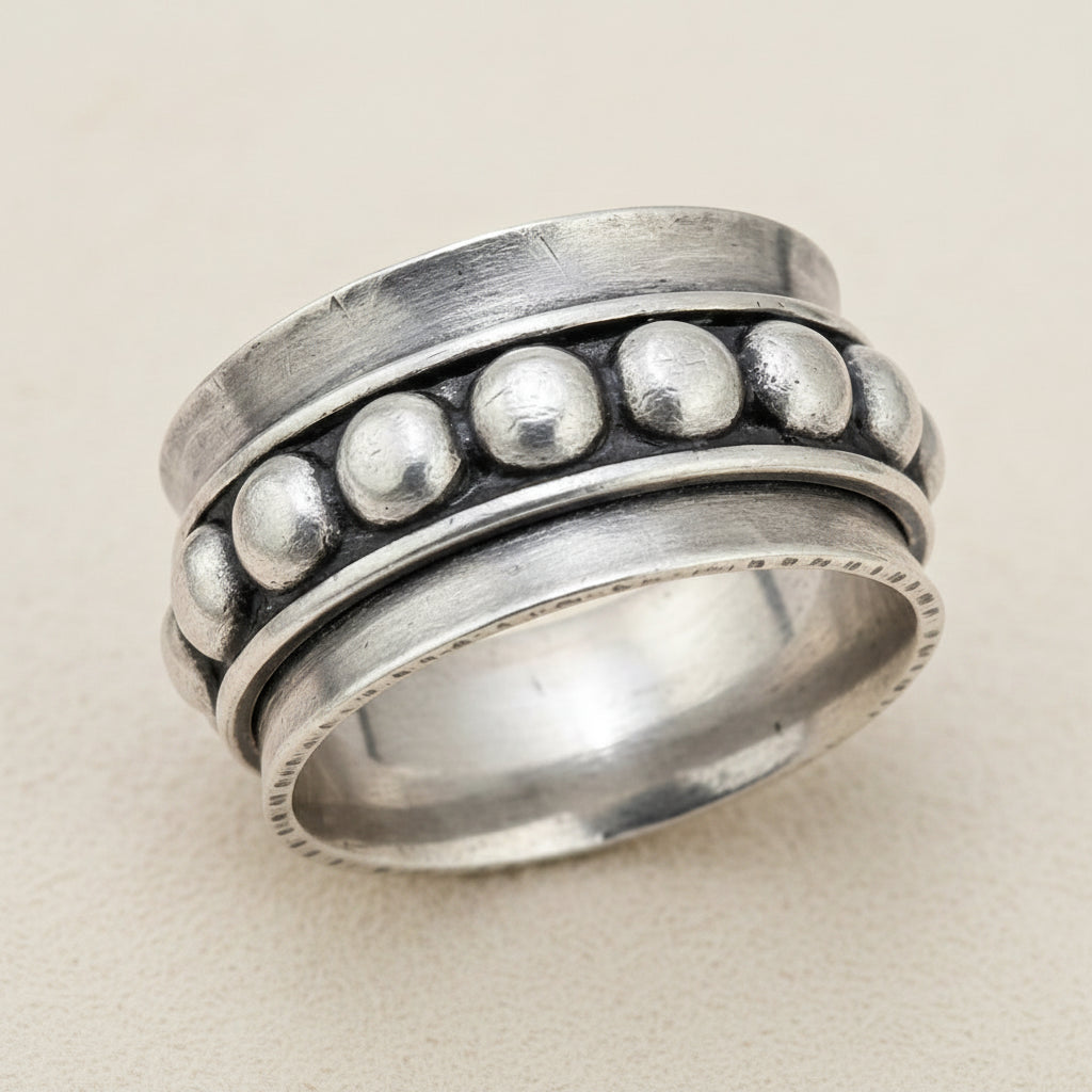 Beaded Spinner Ring
