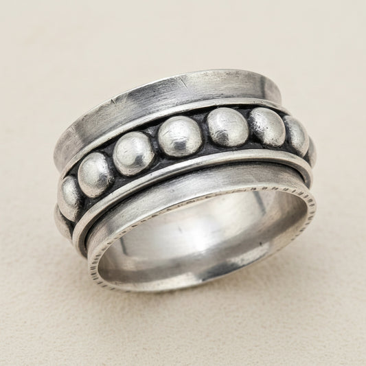 Beaded Spinner Ring