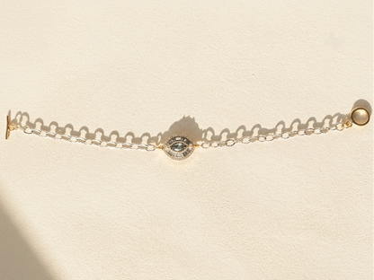 Sage & Stone Medallion Bracelet