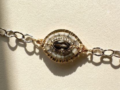 Sage & Stone Medallion Bracelet