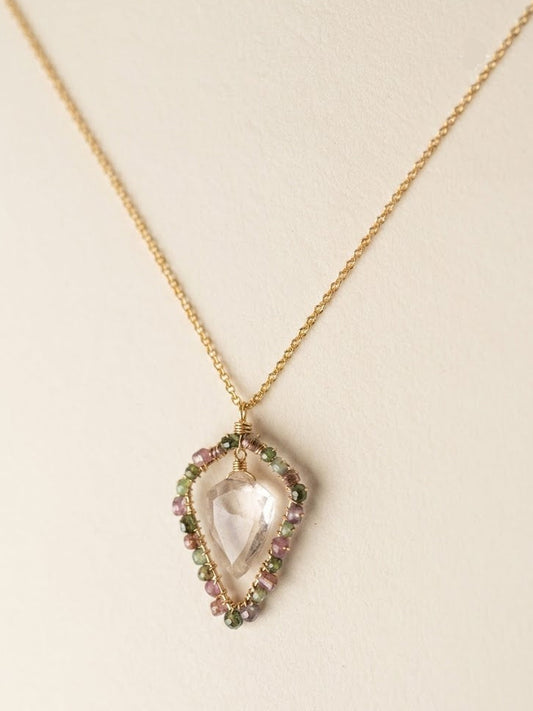 Pastel Wrapped Pendant Necklace