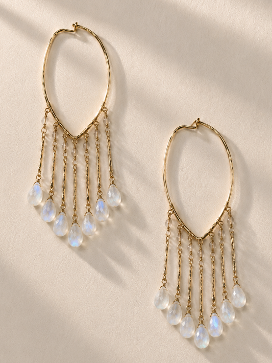Moonstone Goddess Earrings