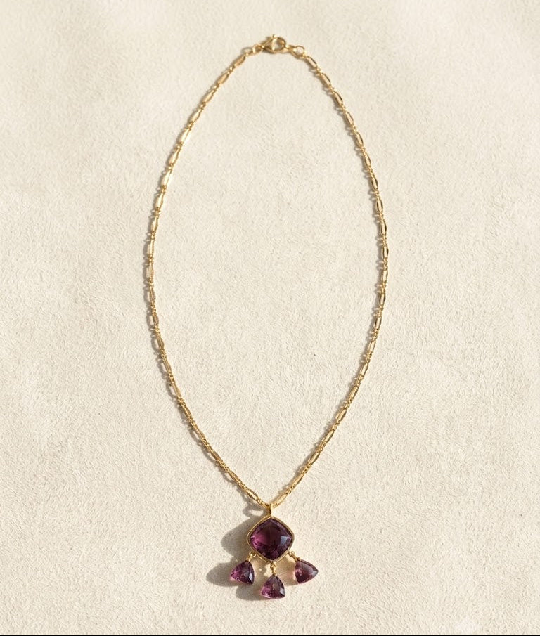 Sugar Plum Briolette Necklace