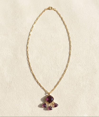 Sugar Plum Briolette Necklace