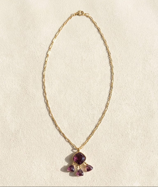 Sugar Plum Briolette Necklace