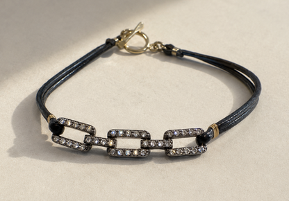 Pave Diamond Chain Link Bracelet