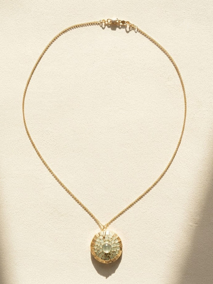 Sage Mix Medallion Necklace