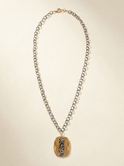 Two-Tone Metal Mix Necklace