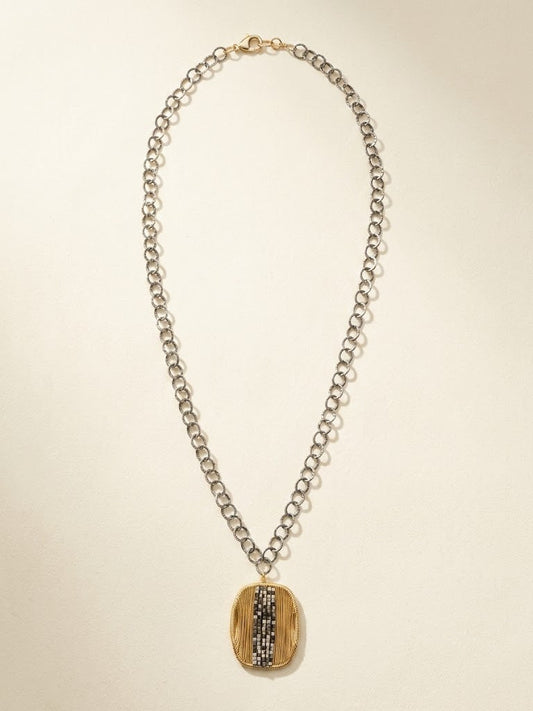 Two-Tone Metal Mix Necklace