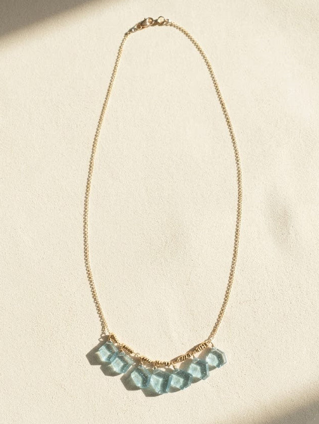Aqua Slices Necklace