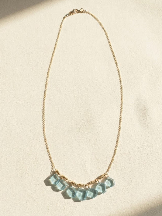 Aqua Slices Necklace
