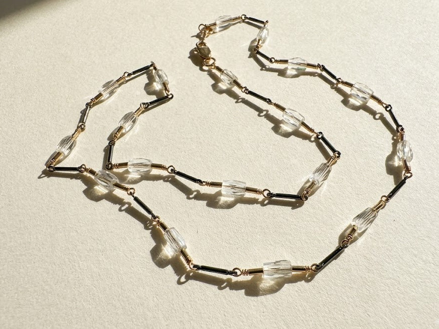 Two-Tone Crystal Choker