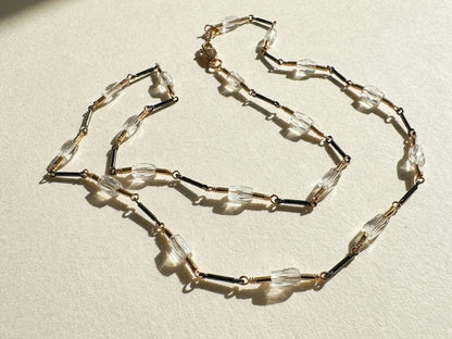 Two-Tone Crystal Choker
