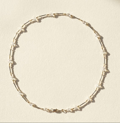 Two-Tone Crystal Choker