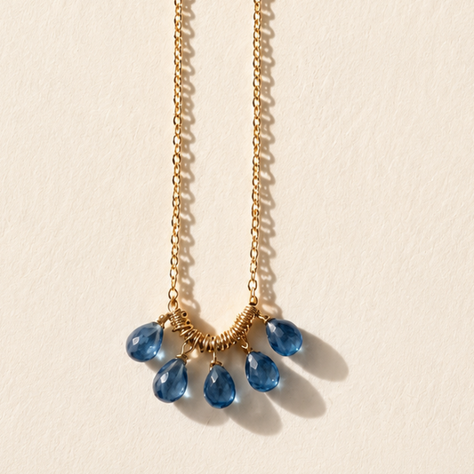 Midnight Briolette Necklace