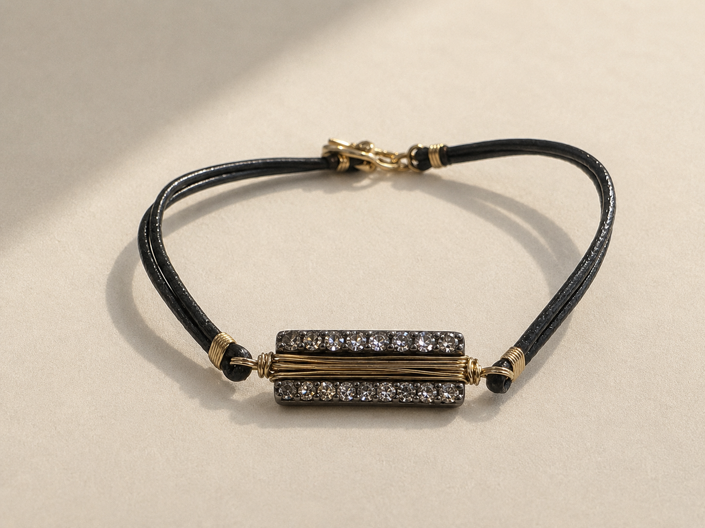 Pave Diamond Bar Bracelet
